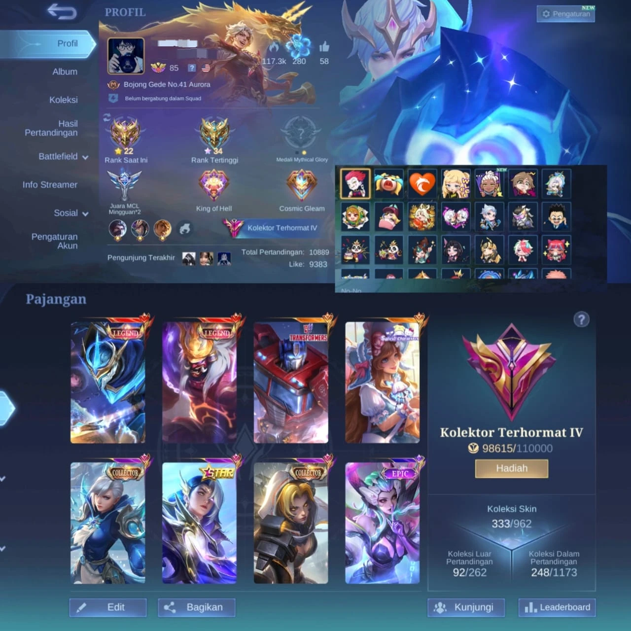 Mobile lagend
