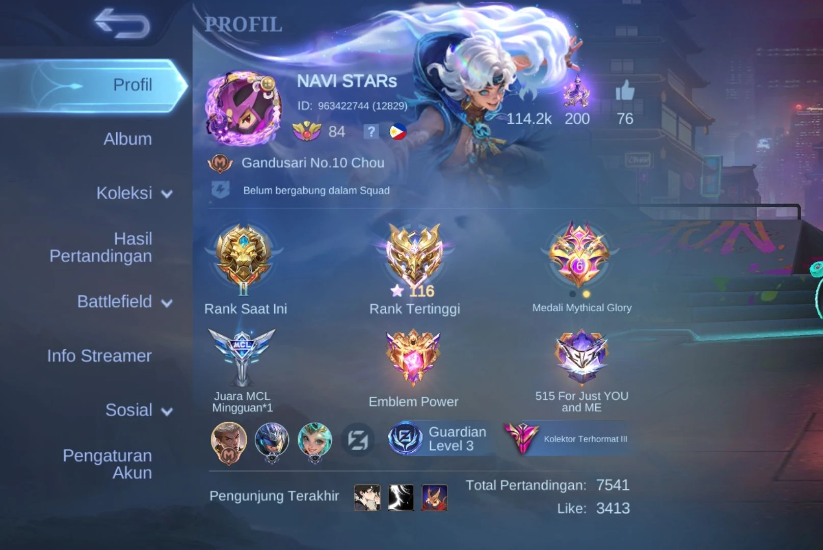 Account mobile legends